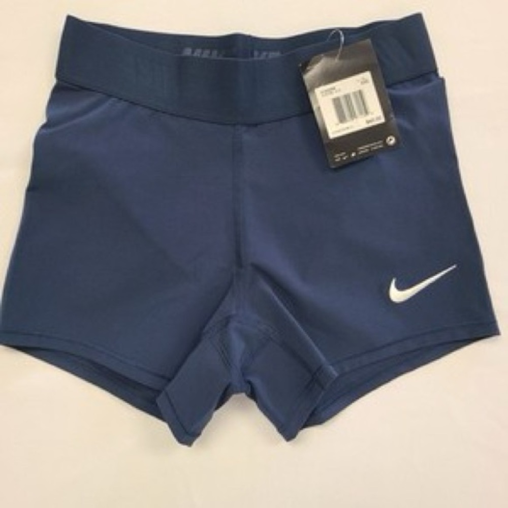 Nike Navy Blue Training Spandex Shorts